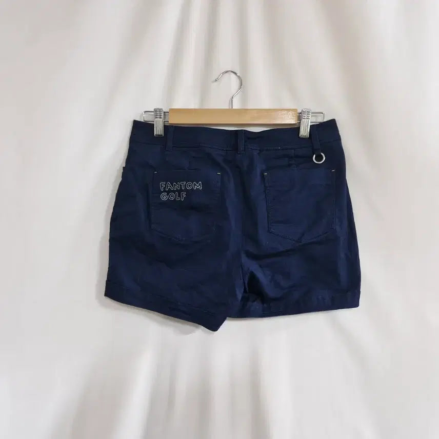 [BUNJANG] Phantom Navy Embroidered Shorts / 팬텀 네이비 자수 반바지