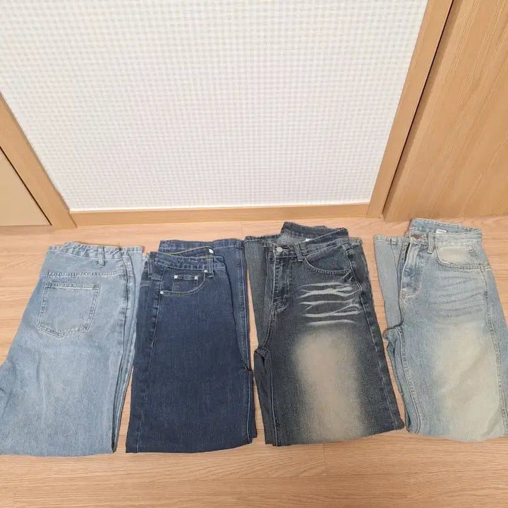 [BUNJANG] Jeans Bundle Set / 청바지 모음 (연청/진청/워싱)총5개