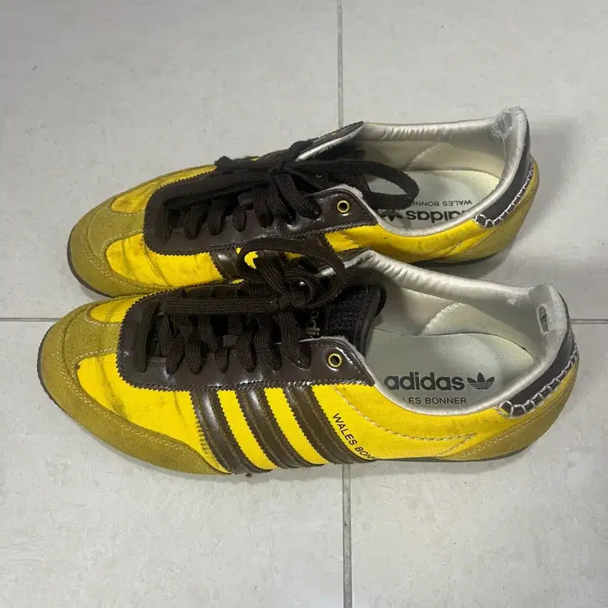 [BUNJANG] Adidas Wales Bonner Yellow Sneakers / 아디다스 Wales Bonner 옐로우 스니커즈