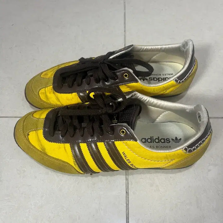 [BUNJANG] Adidas Wales Bonner Yellow Sneakers / 아디다스 Wales Bonner 옐로우 스니커즈