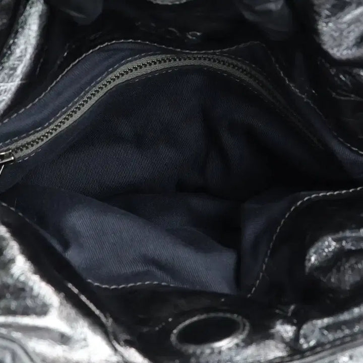 [BUNJANG] COS Leather Padded Tote Bag Silver / 코스  레더 패디드 토트백 실버