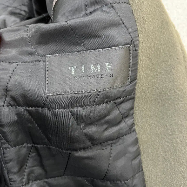 [BUNJANG] Time Homme Wool Cashmere Single Coat - Khaki / [100] 타임옴므 울캐시미어 싱글 코트 카키 4129
