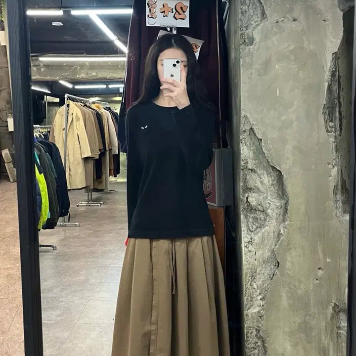 [BUNJANG] Comme des Garcons Long Sleeve T-shirt Black S / 꼼데가르송 긴팔티 블랙 S 