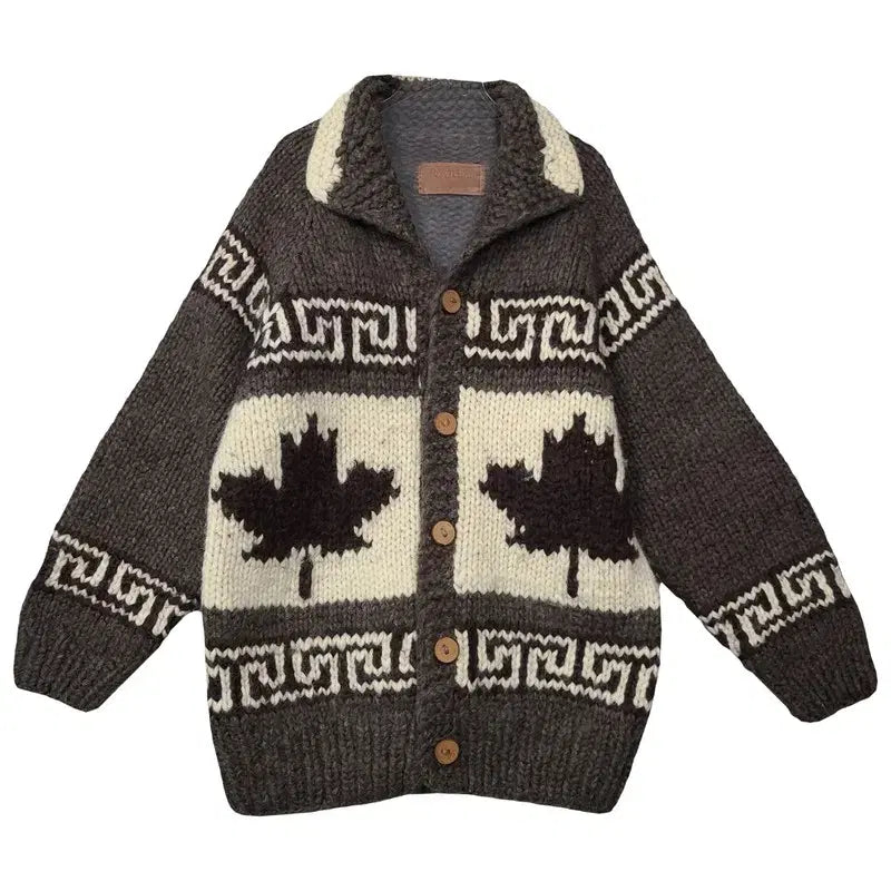 [BUNJANG] SHEPHERD Vintage Canada Cowichan Pattern Knit Cardigan / SHEPHERD 빈티지 캐나다 코위찬 패턴 니트 가디건 F