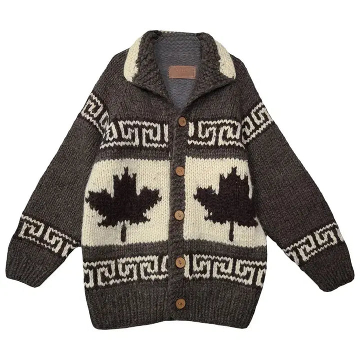 [BUNJANG] SHEPHERD Vintage Canada Cowichan Pattern Knit Cardigan / SHEPHERD 빈티지 캐나다 코위찬 패턴 니트 가디건 F