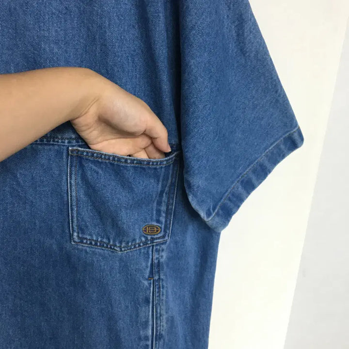 [SOLD OUT] 24 스튜디오톰보이 오버핏 데님 원피스 F