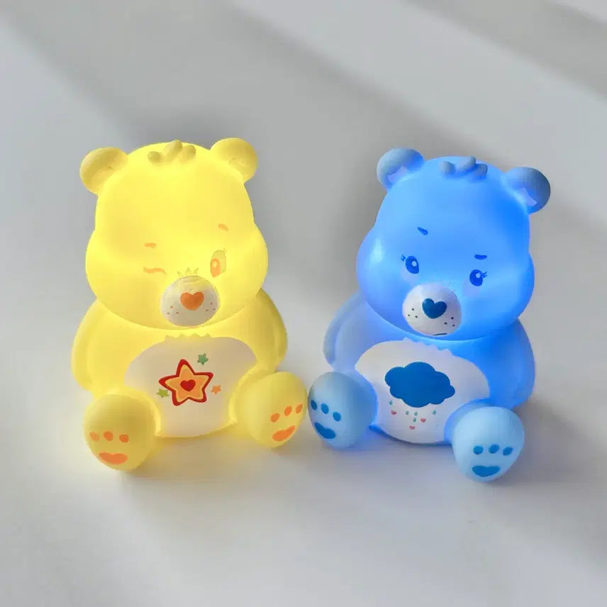 [BUNJANG] Care Bears Mini Lighting Set / 일본수입 일본가챠 CareBears미니조명 케어베어조명 노랑곰블루곰세트