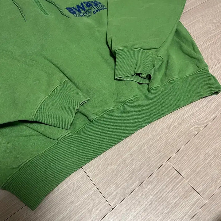 [BUNJANG] Teket Half-Zip Sweatshirt Green / 테켓 하프집업 맨투맨 그린