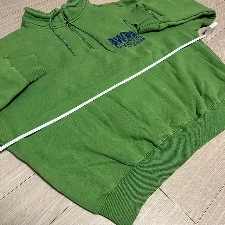 [BUNJANG] Teket Half-Zip Sweatshirt Green / 테켓 하프집업 맨투맨 그린