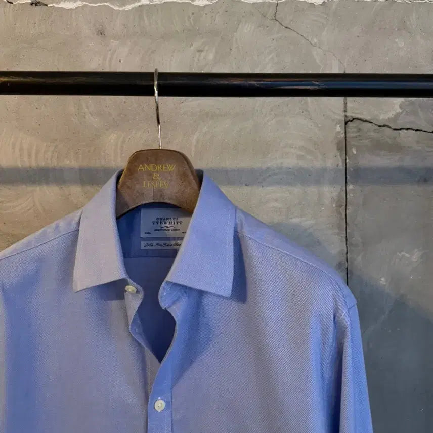 [BUNJANG] Charles Tweet Dress Shirt Men&