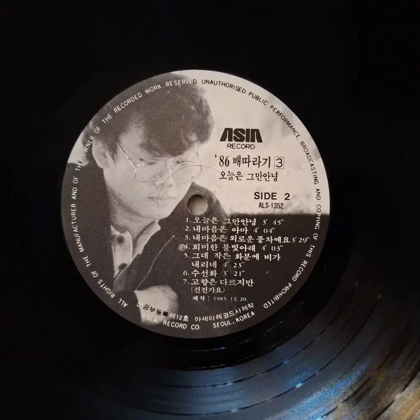 [BUNJANG] Baettaragi 3rd Album LP / 배따라기 3집 유리벽/찻잔/은지 LP