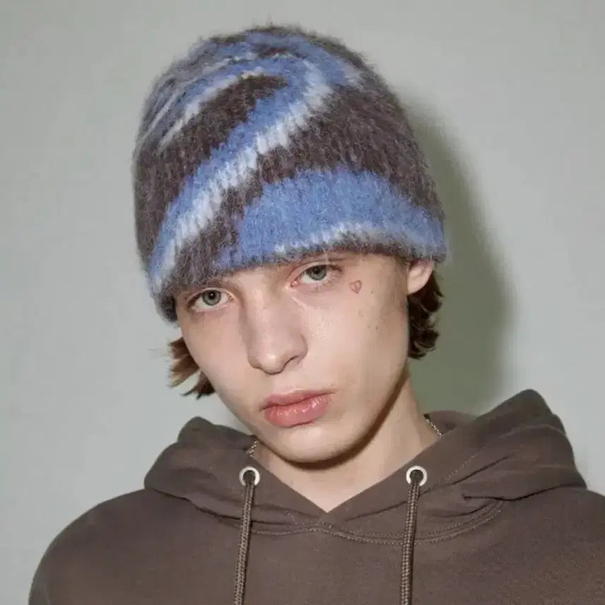 [BUNJANG] Mahagrid Hairy Beanie Brown / 마하그리드 헤어리 비니 브라운