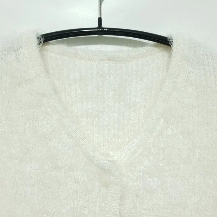 [BUNJANG] Angora Short Sleeve Crop Cardigan / 앙고라 반소매 크롭 가디건 F_S0524