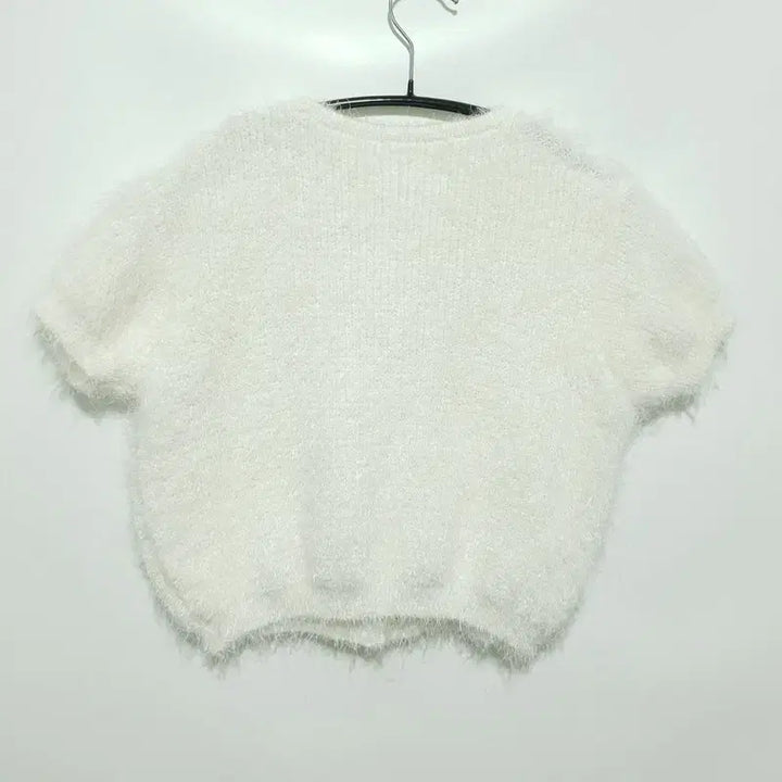 [BUNJANG] Angora Short Sleeve Crop Cardigan / 앙고라 반소매 크롭 가디건 F_S0524