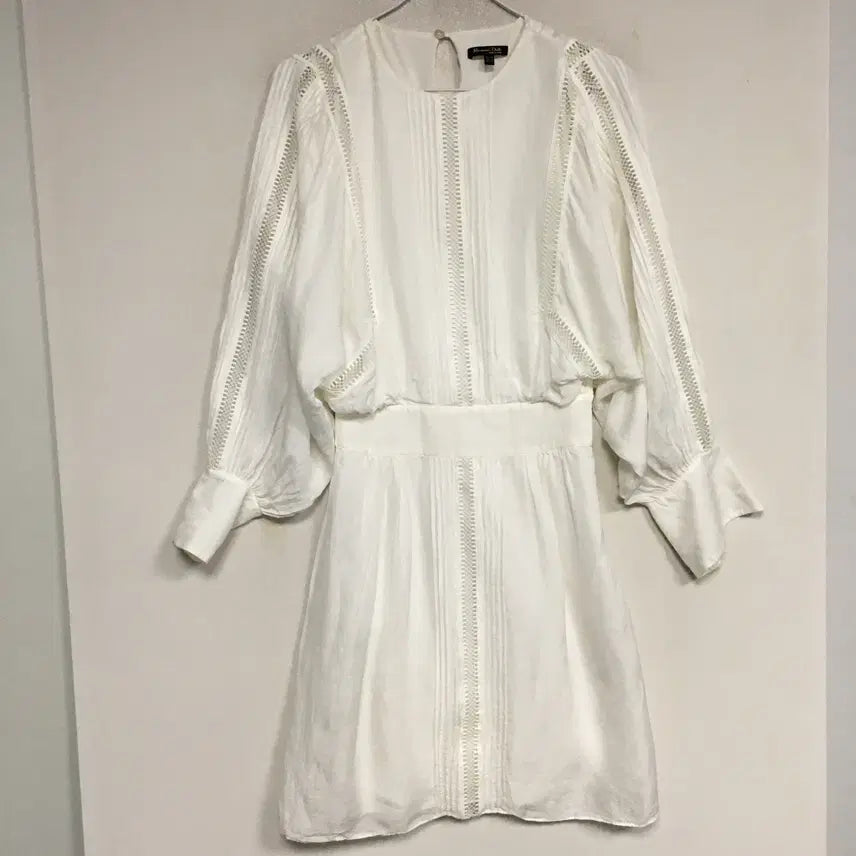 [BUNJANG] Massimo Dutti Linen Lace Midi Dress / 마시모두띠 린넨 레이스 원피스 34