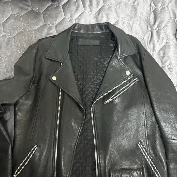 [BUNJANG] Noir Larmes Double Rider Leather Jacket / 느와르라르메스 더블라이더 48