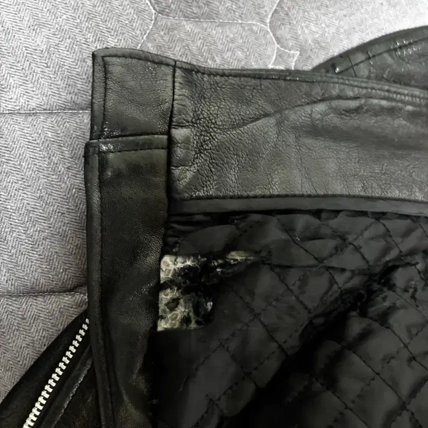 [BUNJANG] Noir Larmes Double Rider Leather Jacket / 느와르라르메스 더블라이더 48