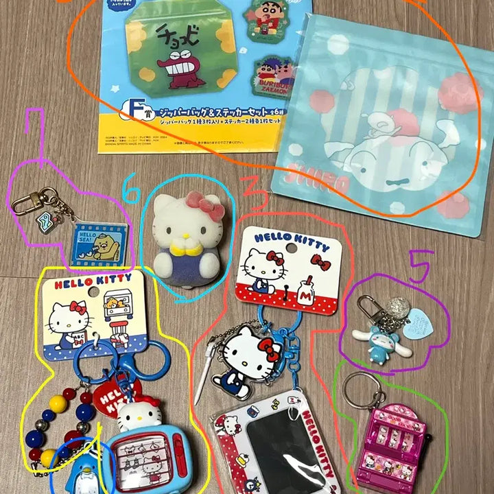 [BUNJANG] Sanrio &amp; Hello Kitty Keyring &amp; Squishy Collection / 특이한 산리오, 헬로키티 키링, 스퀴시 모음