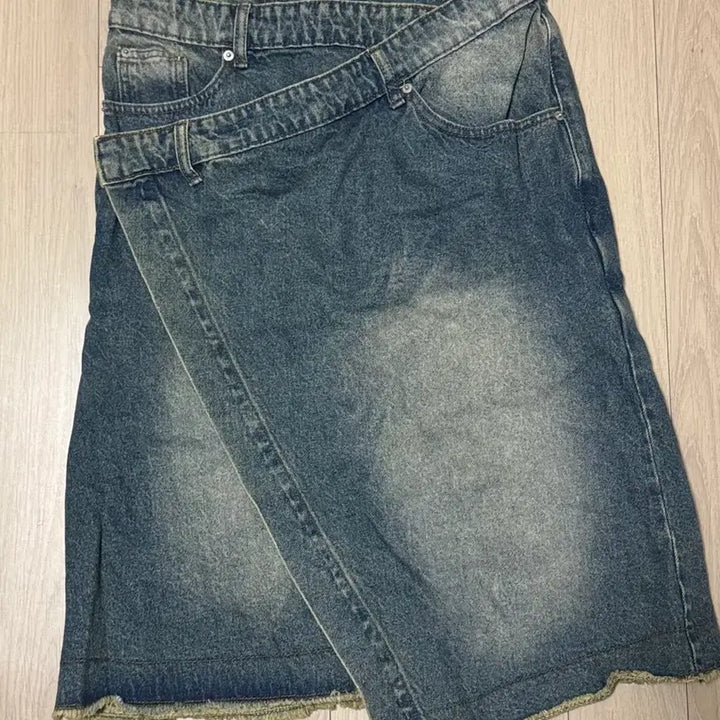 [BUNJANG] Millo Women Denim Wrap Skirt / 밀로 우먼 데님 랩 스커트