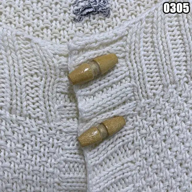 [BUNJANG] Burberry Blue Label Cable Knit Duffle Cardigan Jacket / L 버버리 케이블 떡볶이 니트 가디건 자켓 블루라벨