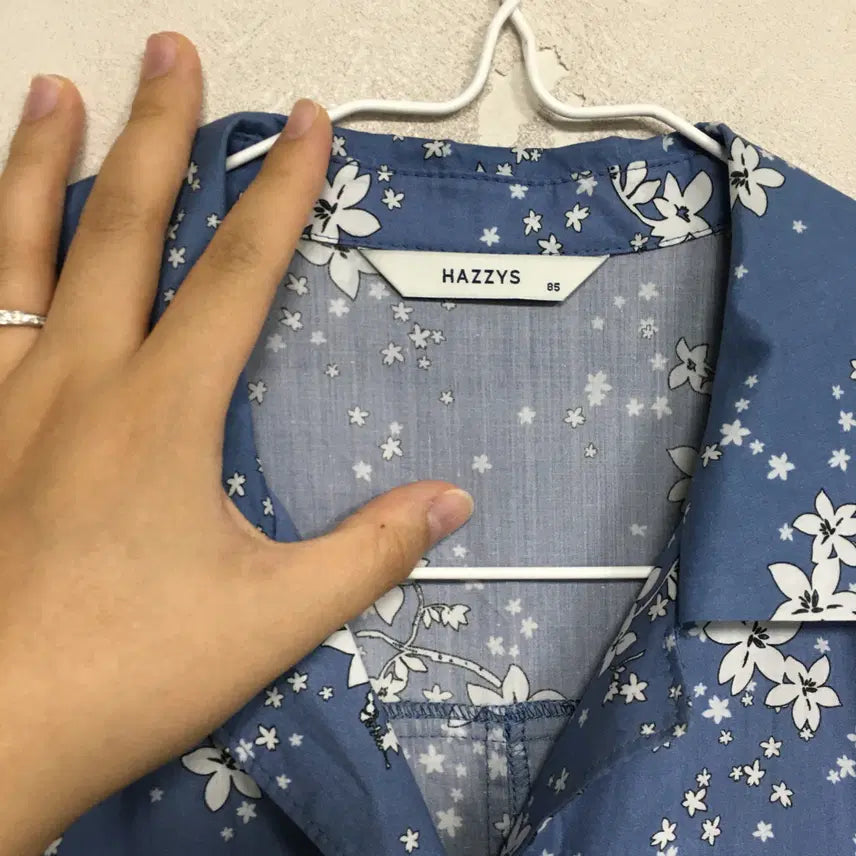 [BUNJANG] Hazzys Ladies Floral Shirt Dress / 23 헤지스 레이디스 플라워 셔츠 원피스 85