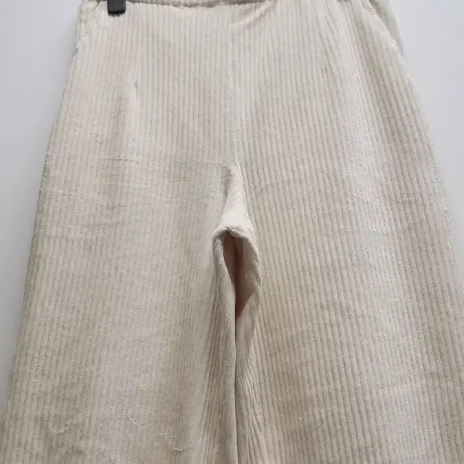 [BUNJANG] Ivory Corduroy Wide Pants / 아이보리 코듀로이 와이드 팬츠