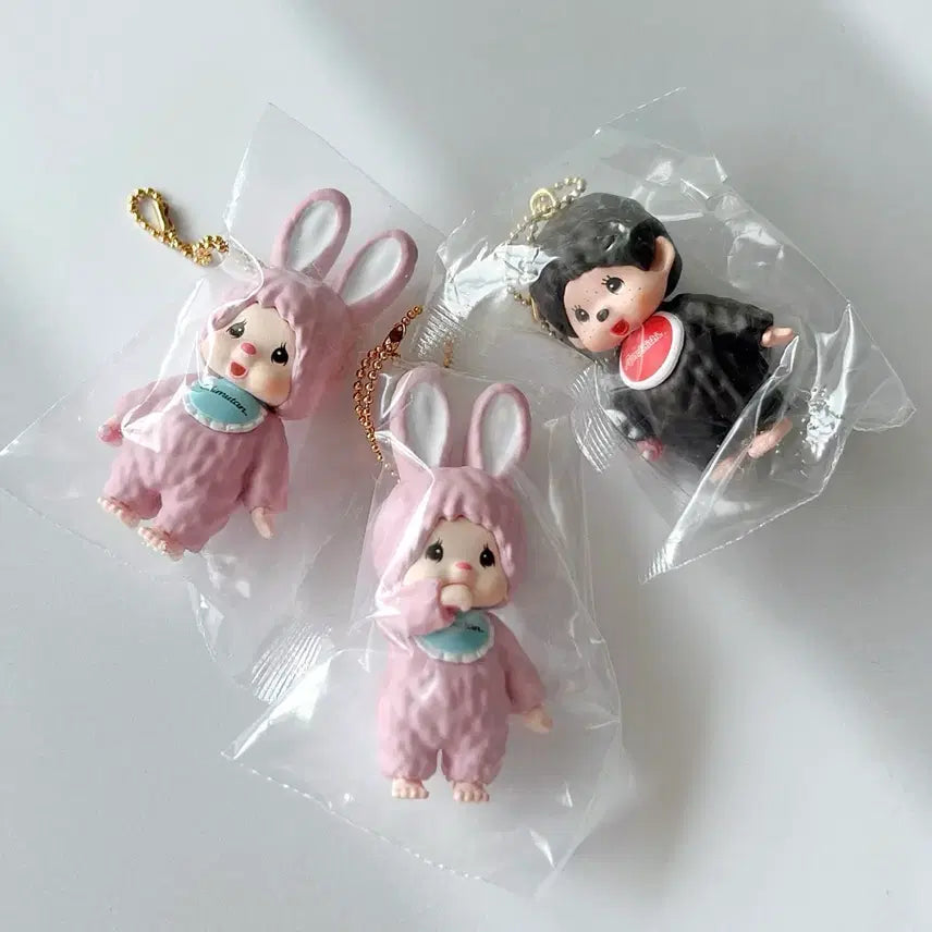 [SOLD OUT] 일본수입 일본가챠 Monchhichi피규어키링 몬치치피규어