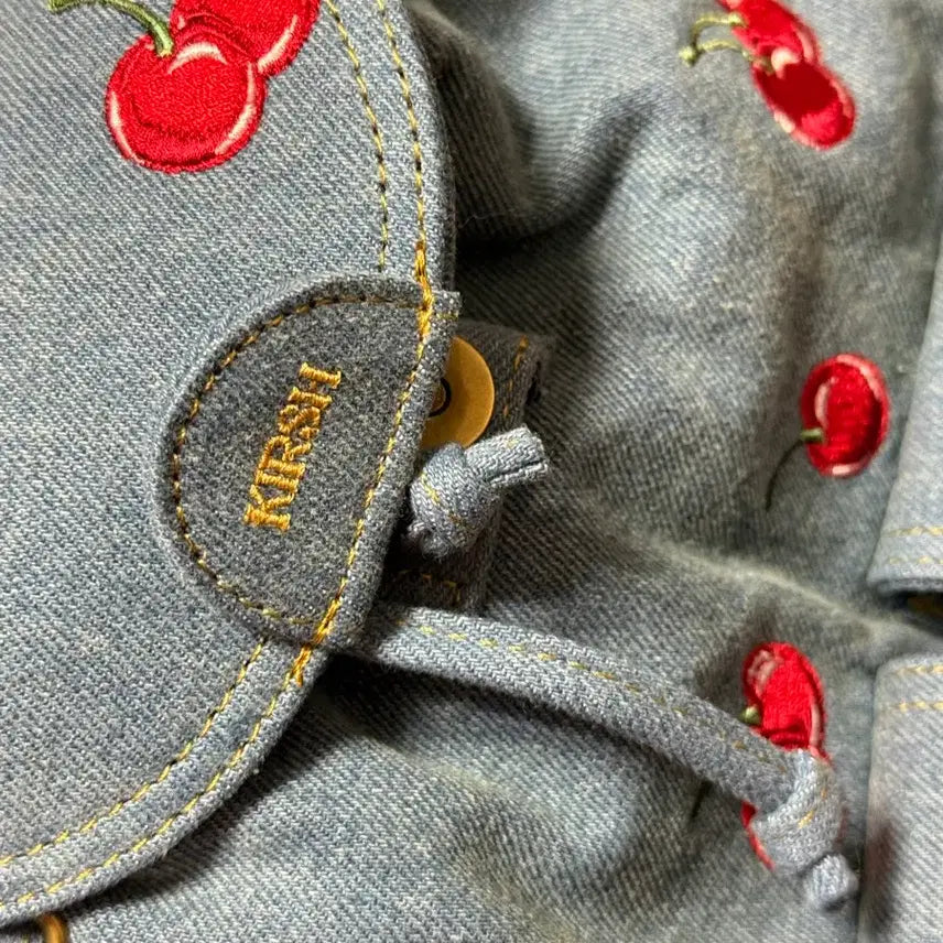 [BUNJANG] Kirsh Denim Cherry Backpack / 키르시 데님 체리 백팩 새제품