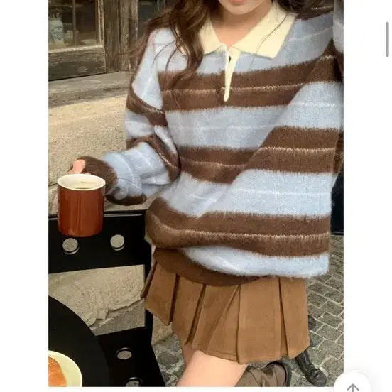 [BUNJANG] Attrangs Kim Ahob Pleated Mini Skirt Pants / 아뜨랑스 플리츠미니스커트팬츠 김아홉 모리걸 프롬비기닝