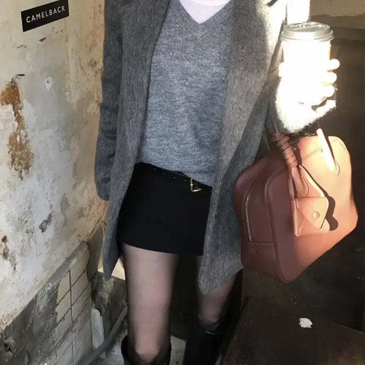 [BUNJANG] Jumienne Mohair Wool Blend Jacket / 주미엔느 모헤어 울 혼방 자켓