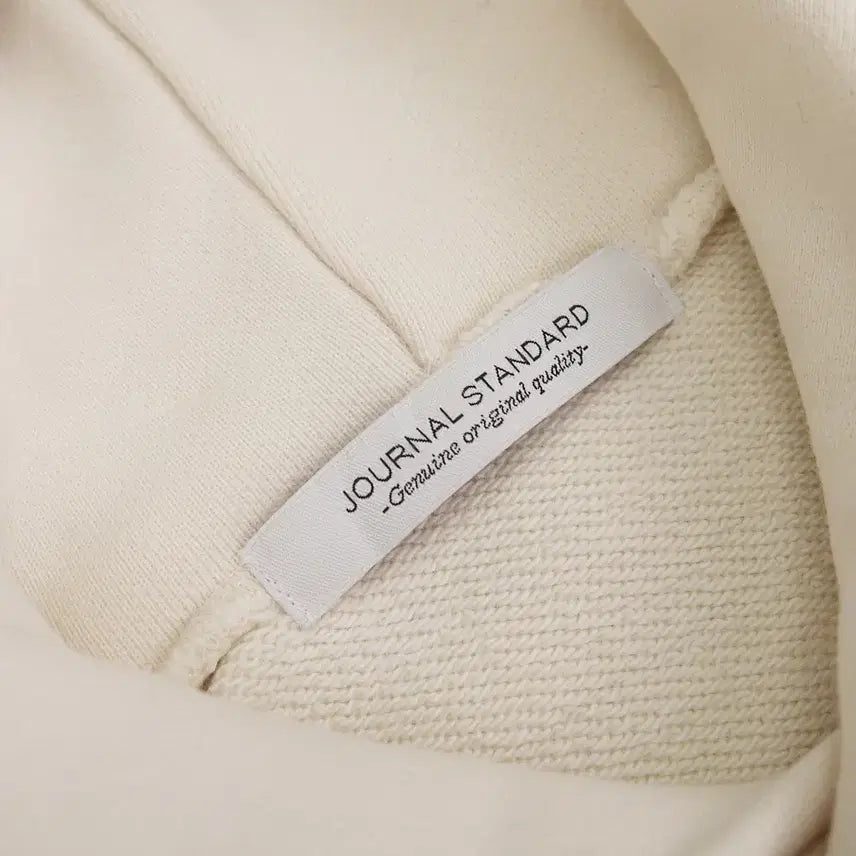 [BUNJANG] Journal Standard Heavyweight Ecru Hooded Sweatshirt / JOURNAL STANDARD 헤비웨이트 에크루 후드 스웻셔츠 S~100