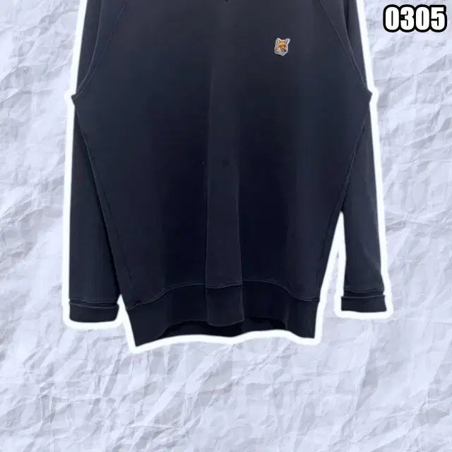 [BUNJANG] Maison Kitsune Black Fox Head Sweatshirt / XL 메종키츠네 블랙 폭스헤드 맨투맨
