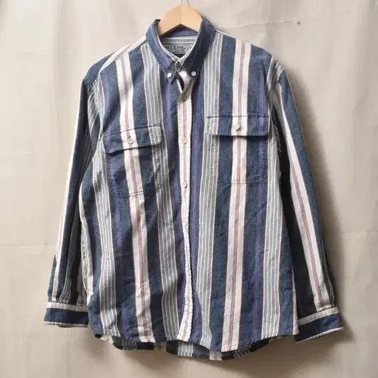 [BUNJANG] Lee Stripe Pocket Shirt / LEE 리 스트라이프 포켓 셔츠 90 M0091