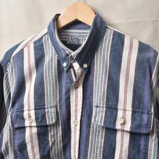 [BUNJANG] Lee Stripe Pocket Shirt / LEE 리 스트라이프 포켓 셔츠 90 M0091