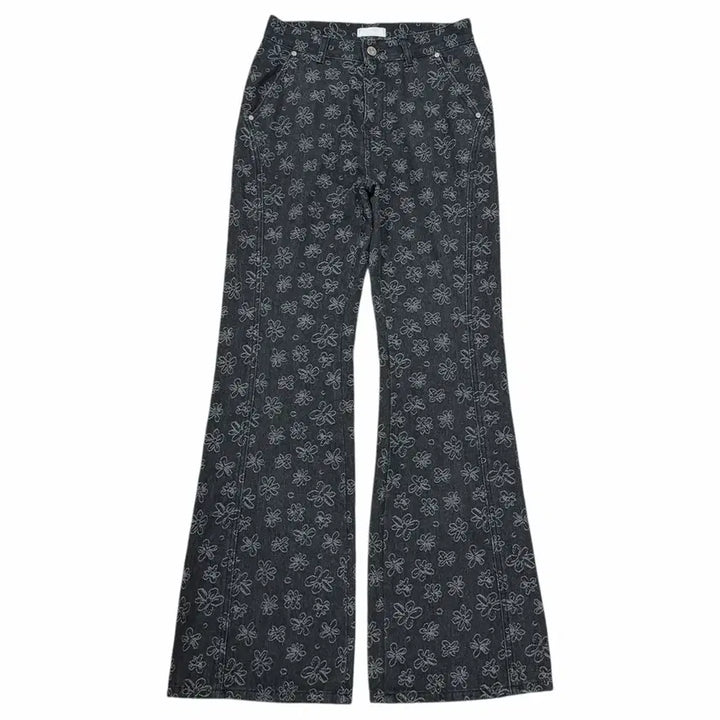 [BUNJANG] Burmula Line Bootcut Denim Pants Black M / 버뮬라 라인 부츠컷 데님팬츠 바지 블랙 M