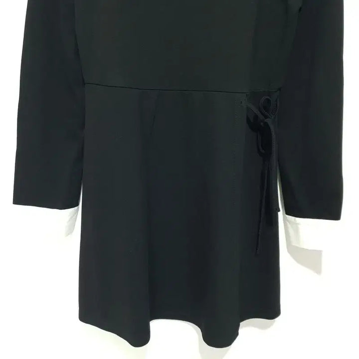 [BUNJANG] Ririn &amp; Ko Color Block Wrap Dress / 리린앤코 배색 카라넥 랩스타일 원피스 2_M2234
