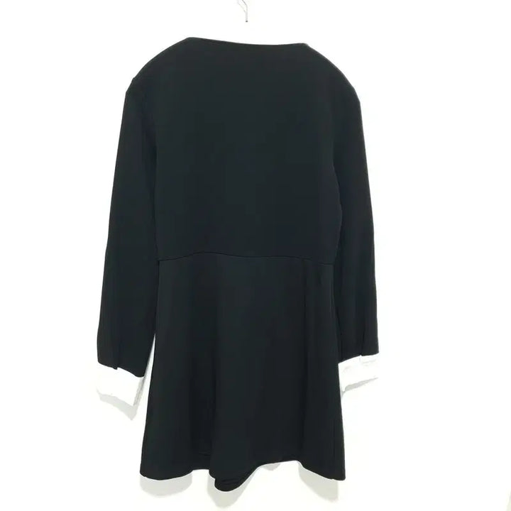 [BUNJANG] Ririn &amp; Ko Color Block Wrap Dress / 리린앤코 배색 카라넥 랩스타일 원피스 2_M2234