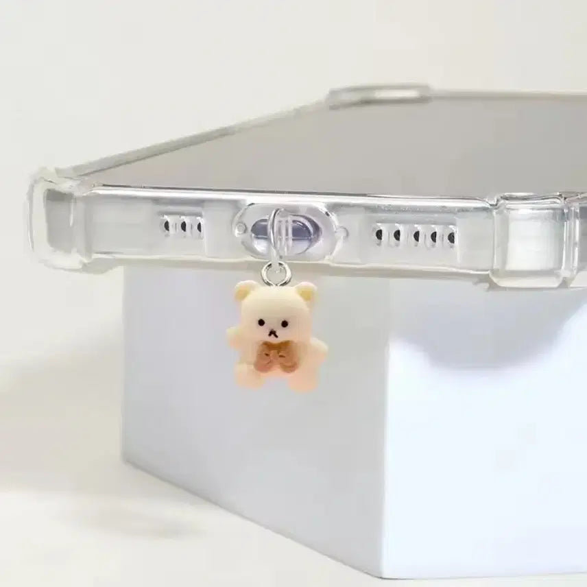 [BUNJANG] Teddy Bear Phone Charm Keychain / 귀여운 곰돌이 휴대폰 고리 키링