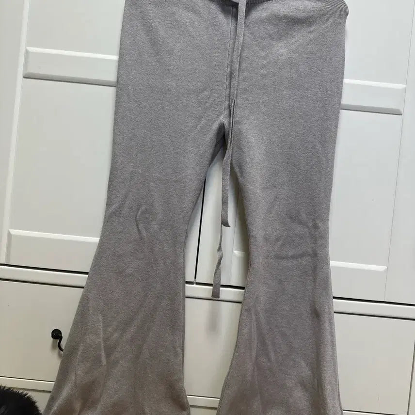 [BUNJANG] Knit Bootcut Pants (Oatmeal, Black) / 니트 부츠컷 팬츠 오트밀, 검정(착샷있움)