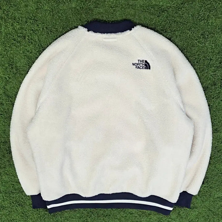 [BUNJANG] The North Face Fleece Jacket Cream XL / 노스페이스 플리스 후리스 뽀글이 자켓 집업 화이트 크림 XL(105)