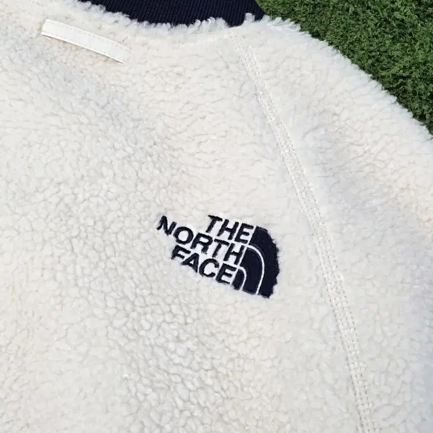 [BUNJANG] The North Face Fleece Jacket Cream XL / 노스페이스 플리스 후리스 뽀글이 자켓 집업 화이트 크림 XL(105)