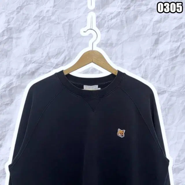 [BUNJANG] Maison Kitsune Black Fox Head Sweatshirt / XL 메종키츠네 블랙 폭스헤드 맨투맨