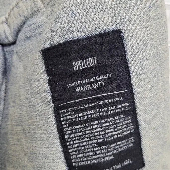 [BUNJANG] Spell Edit Cropped Denim Jacket / [F]스펠에디트 프리사이즈 블랙카라디테일 크롭오버핏 청자켓 F