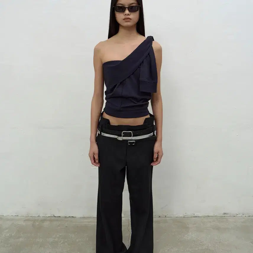 [BUNJANG] LCDC Pleats Detail Flared Trouser / LCDC PLEATS DETAIL FLARED TROUSER 팬츠