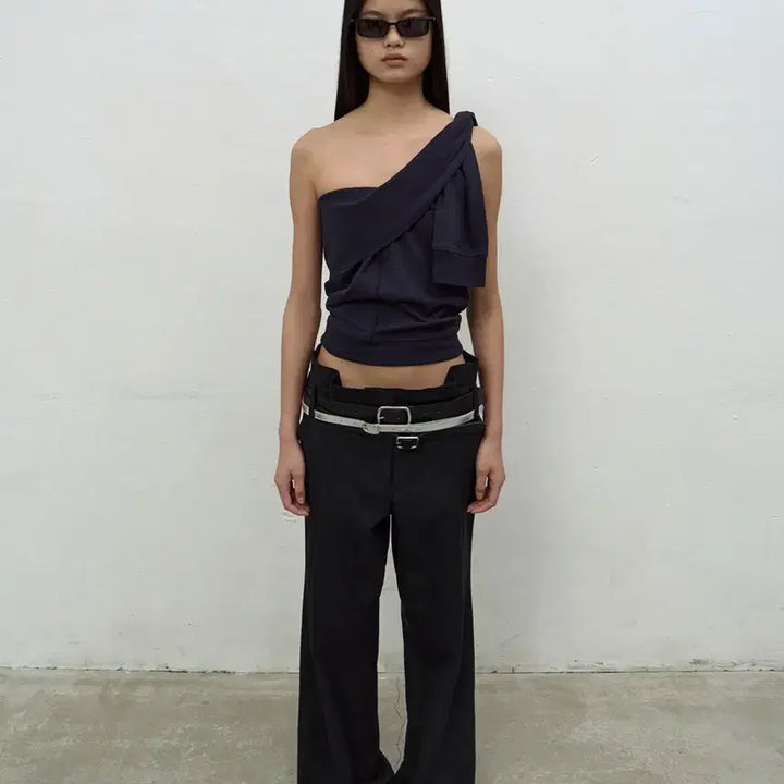 [BUNJANG] LCDC Pleats Detail Flared Trouser / LCDC PLEATS DETAIL FLARED TROUSER 팬츠