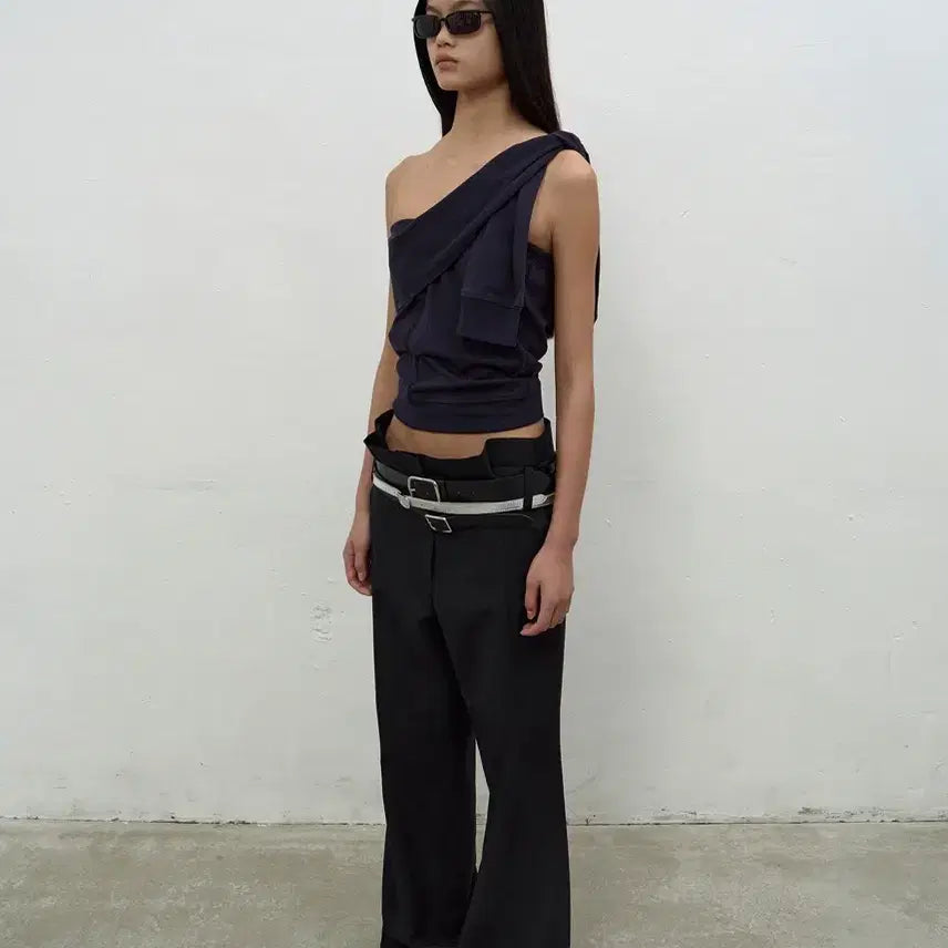 [BUNJANG] LCDC Pleats Detail Flared Trouser / LCDC PLEATS DETAIL FLARED TROUSER 팬츠