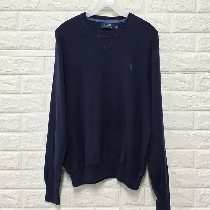 [BUNJANG] Polo Ralph Lauren Navy Knit Sweater / L 폴로랄프로렌 네이비 니트 C234