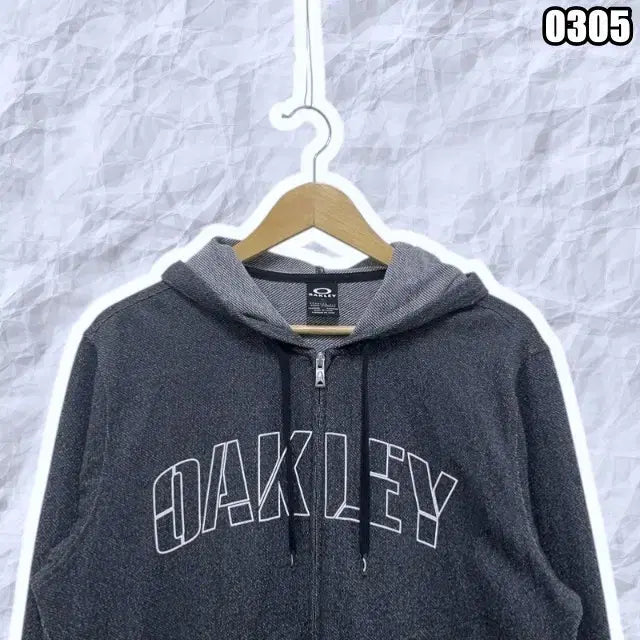 [BUNJANG] Oakley Big Logo Embroidered Hoodie Zip-up / M  오클리 빅로고 자수 후드집업