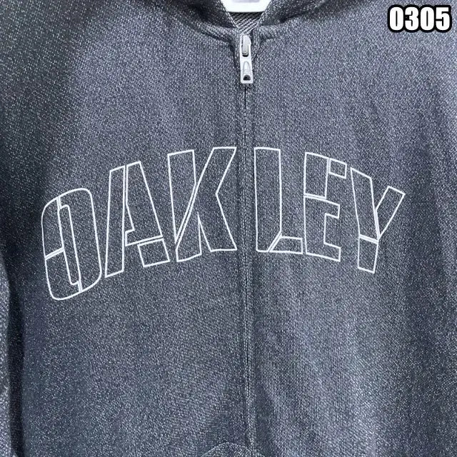[BUNJANG] Oakley Big Logo Embroidered Hoodie Zip-up / M  오클리 빅로고 자수 후드집업