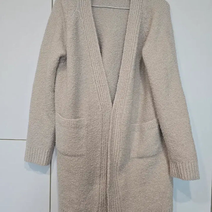 [BUNJANG] Ivory Knit Long Cardigan / 아이보리 니트 롱 가디건